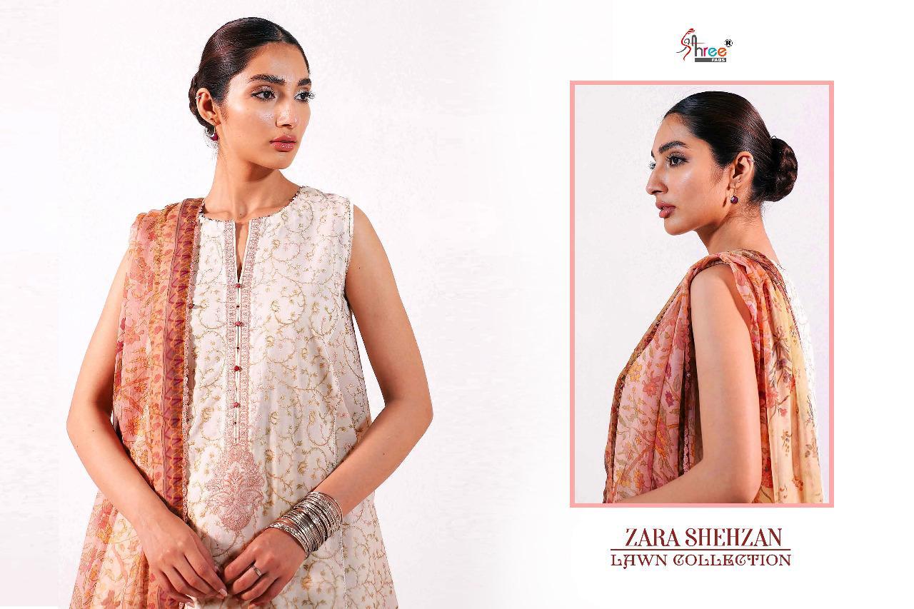 Shree Fabs Presents Zara Shehzan Lawn Collection Wholesale Rate In Surat