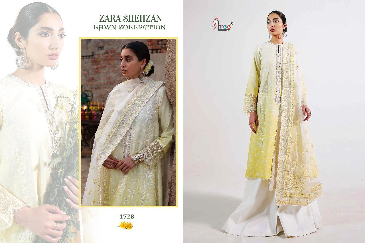 Shree Fabs Presents Zara Shehzan Lawn Collection Wholesale Rate In Surat