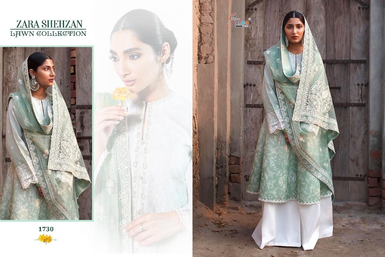 Shree Fabs Presents Zara Shehzan Lawn Collection Wholesale Rate In Surat