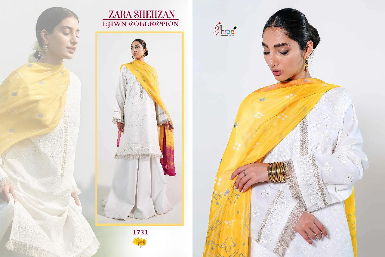 Shree Fabs Presents Zara Shehzan Lawn Collection Wholesale Rate In Surat