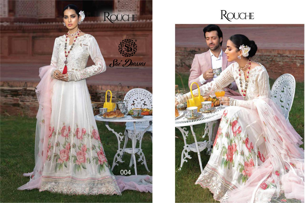 Rouch Presnets Mushq Pakistani Suit Collection Wholesale Rate In Surat
