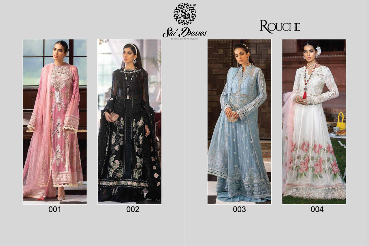 Rouch Presnets Mushq Pakistani Suit Collection Wholesale Rate In Surat