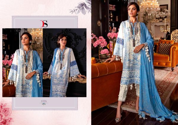 Deepsy Presnets  Sana Safinaz Lawn Vol 3 Cotton Work Pakistani Dresses For Women
