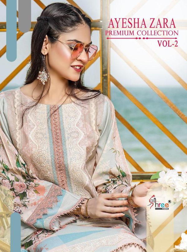 Shree Fabs Presents Ayesha Zara Premium Collection Vol-2 Wholesale Rate In Surat