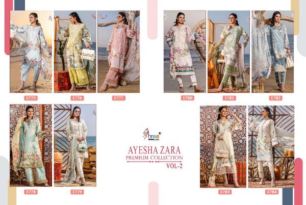 Shree Fabs Presents Ayesha Zara Premium Collection Vol-2 Wholesale Rate In Surat