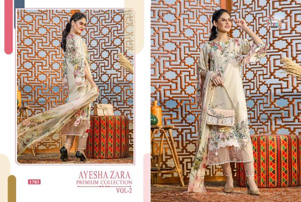 Shree Fabs Presents Ayesha Zara Premium Collection Vol-2 Wholesale Rate In Surat
