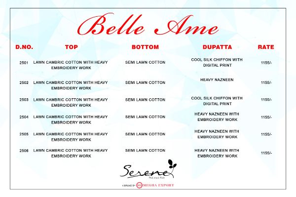 Serene Presants Belle Ani  Pakistani Salwar Suits Collection Wholesale Rate In Surat