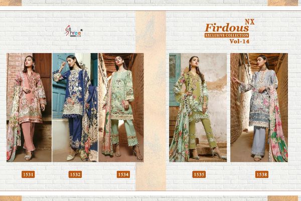 Shree Fabs Presents  Firdous Nx Exclusive Collection Vol-14 Wholesale Rate In Surat