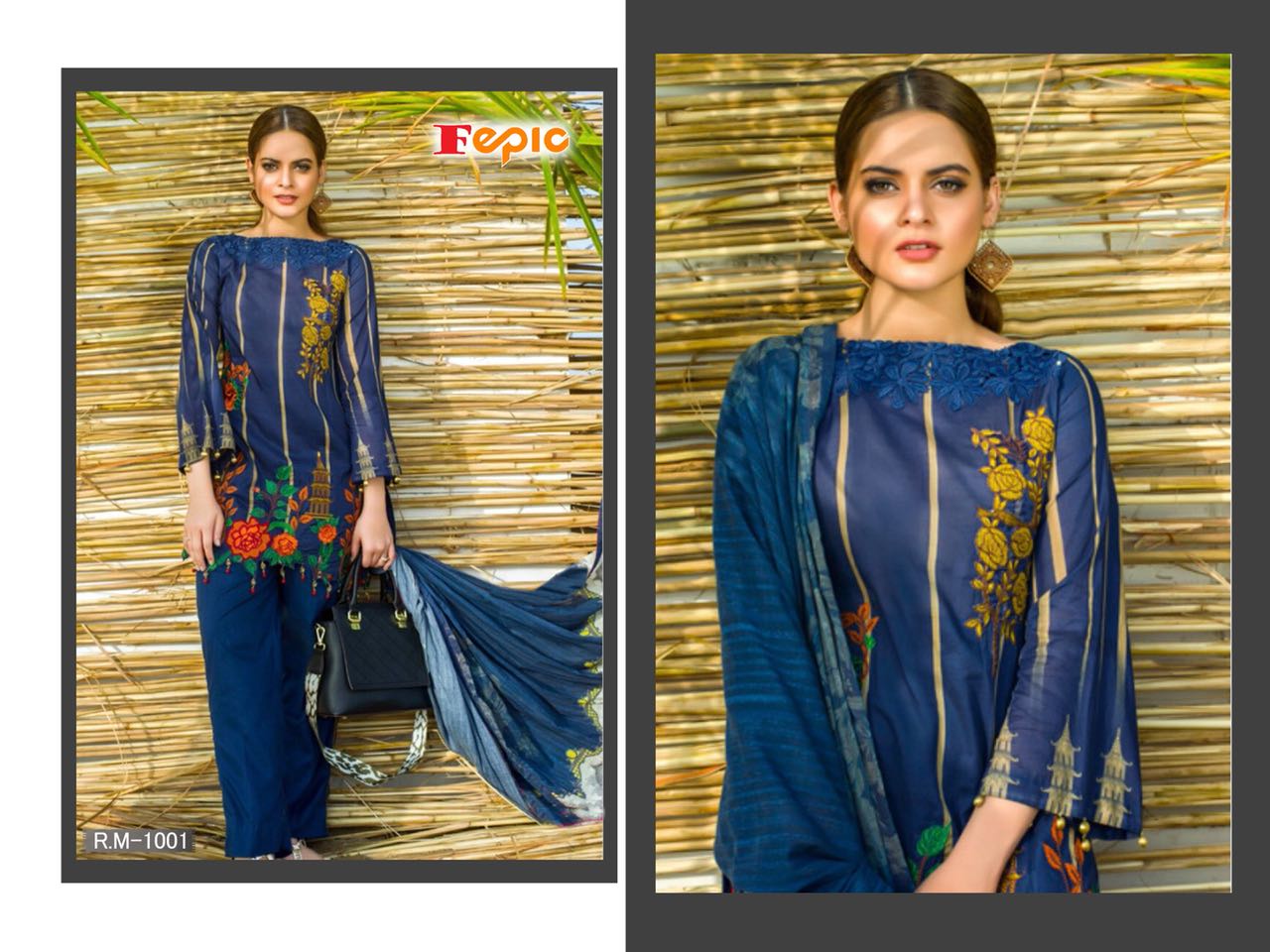 Fepic Presnets  Rosemeen Rimzim Pakistani Salwar Kameez Catalogue Wholesale Rate In Surat