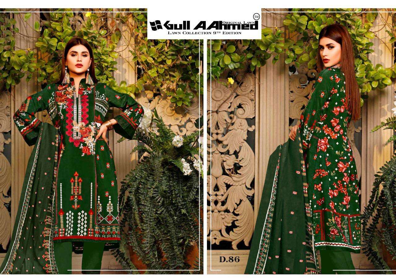 Gul Ahmed Presnets Pure Lawn Collection Vol-9 Karachi Print Collection Wholesale Rate In Surat