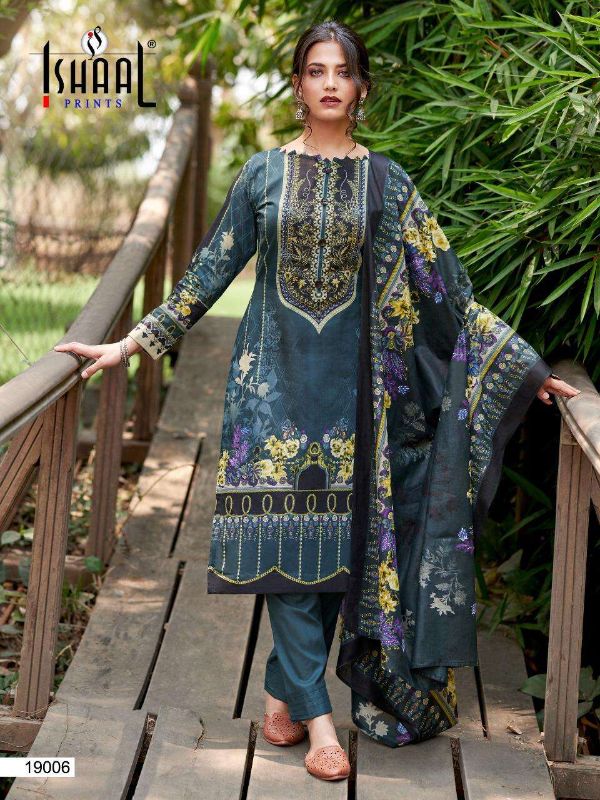 ishaal print gulmohar vol 19 pure lawn printed fancy dress material collection 10 2021 06 23 15 27 01