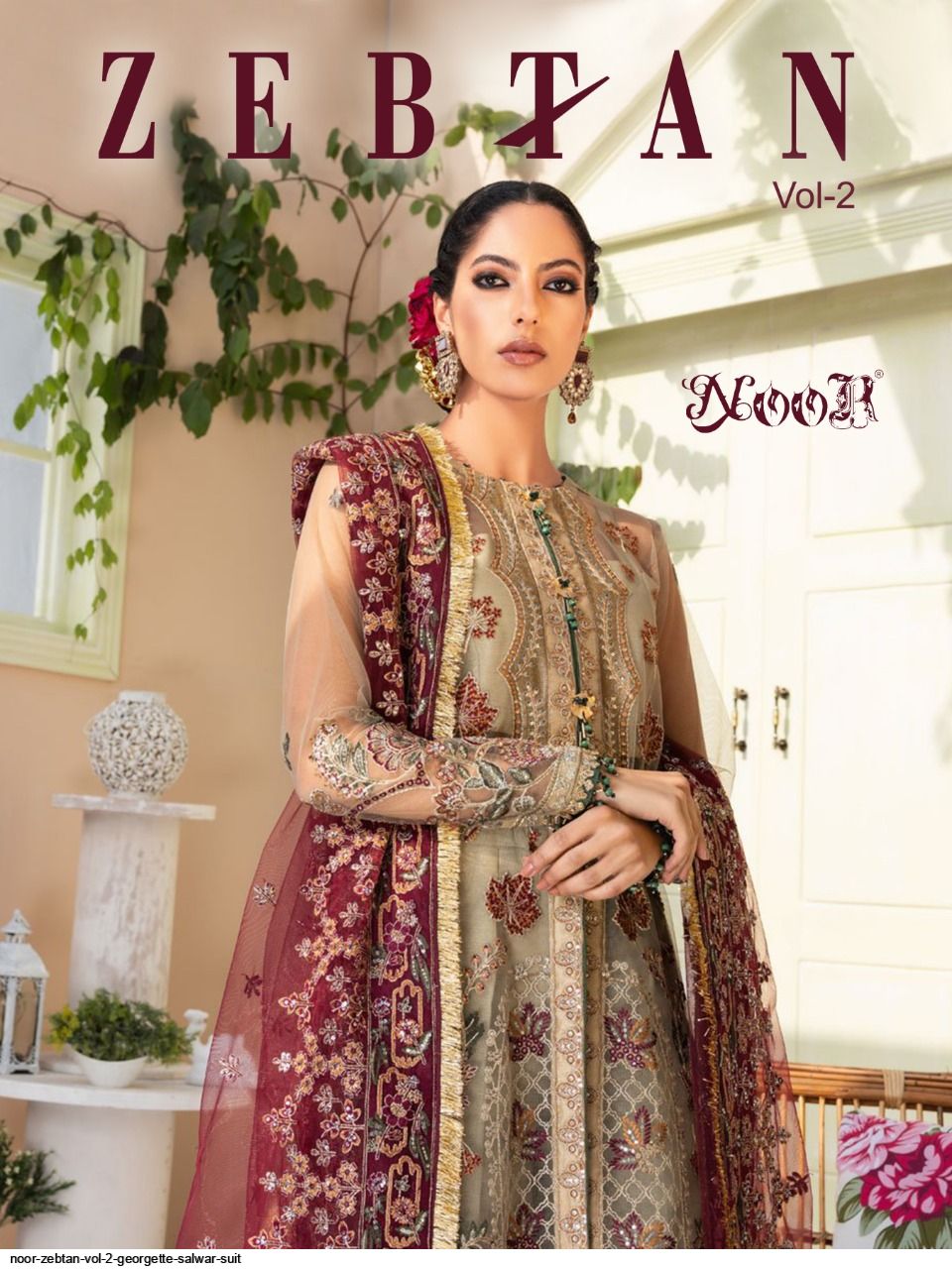 Noor Presnets  Zebtan Vol 2 Georgette Salwar Suit Wholesale Rate In Surat