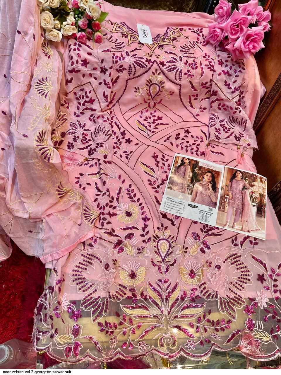 Noor Presnets  Zebtan Vol 2 Georgette Salwar Suit Wholesale Rate In Surat