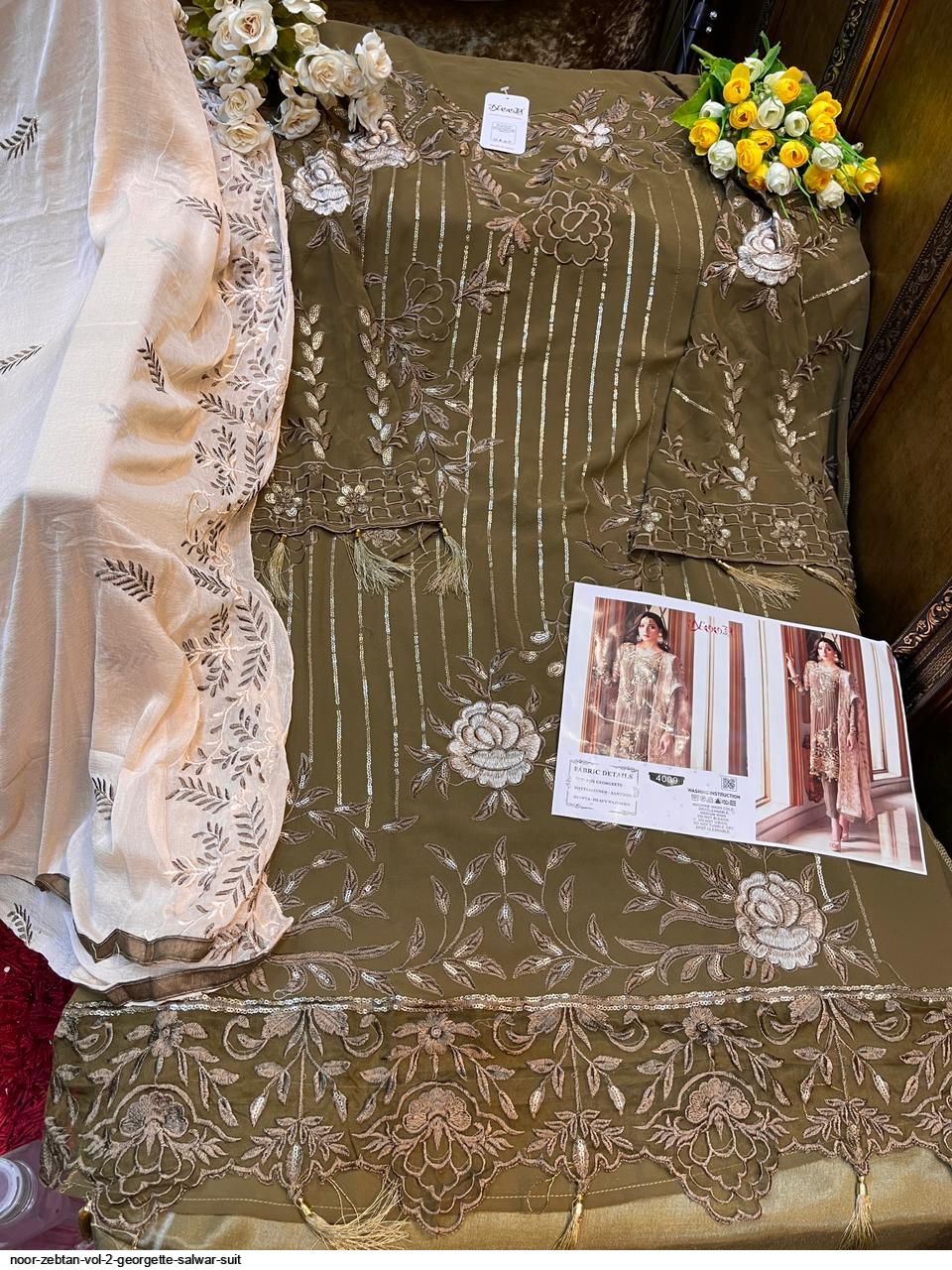 Noor Presnets  Zebtan Vol 2 Georgette Salwar Suit Wholesale Rate In Surat