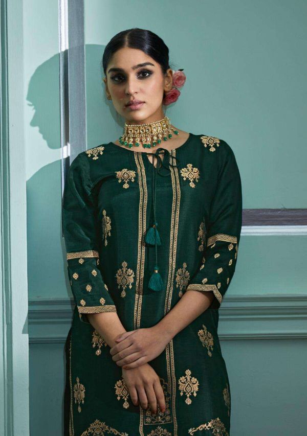 Four Buttons Presents Royalty Dola Silk Readymade Suits Collection Wholesale Rate In Surat