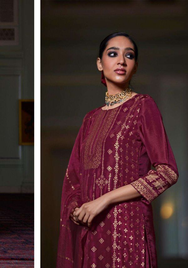 Four Buttons Presents Royalty Dola Silk Readymade Suits Collection Wholesale Rate In Surat