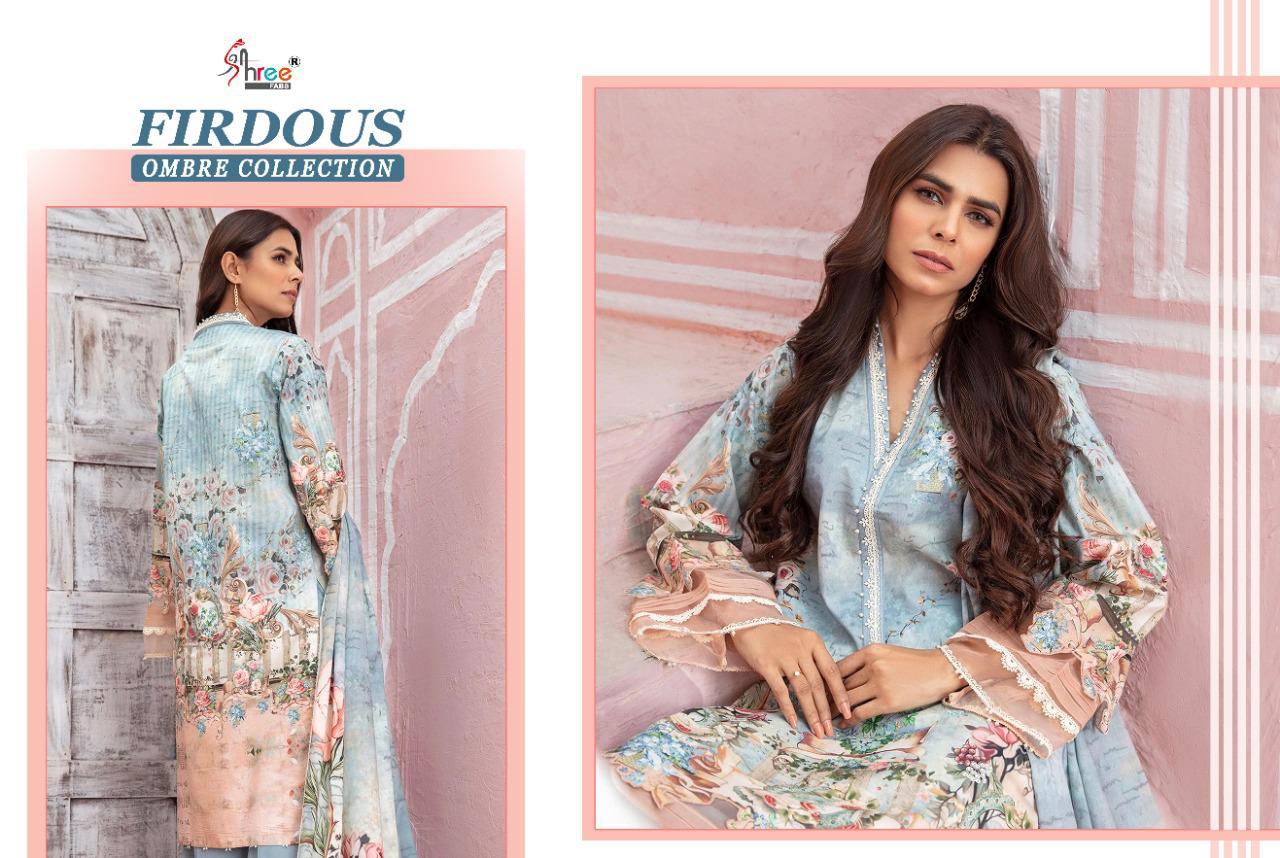 Shree Fabs Pressents  Firdous Ombre Collection Cotton Innovative Style Cotton Dupatta Salwar Suit Catalog Wholesale Rate In Surat