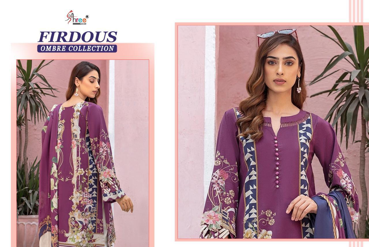 Shree Fabs Pressents  Firdous Ombre Collection Cotton Innovative Style Cotton Dupatta Salwar Suit Catalog Wholesale Rate In Surat