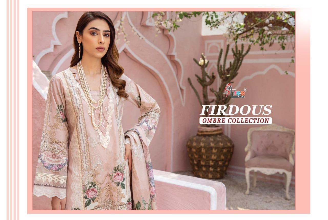 Shree Fabs Pressents  Firdous Ombre Collection Cotton Innovative Style Cotton Dupatta Salwar Suit Catalog Wholesale Rate In Surat