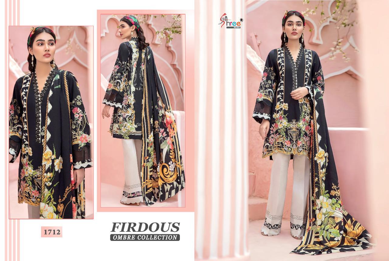 Shree Fabs Pressents  Firdous Ombre Collection Cotton Innovative Style Cotton Dupatta Salwar Suit Catalog Wholesale Rate In Surat