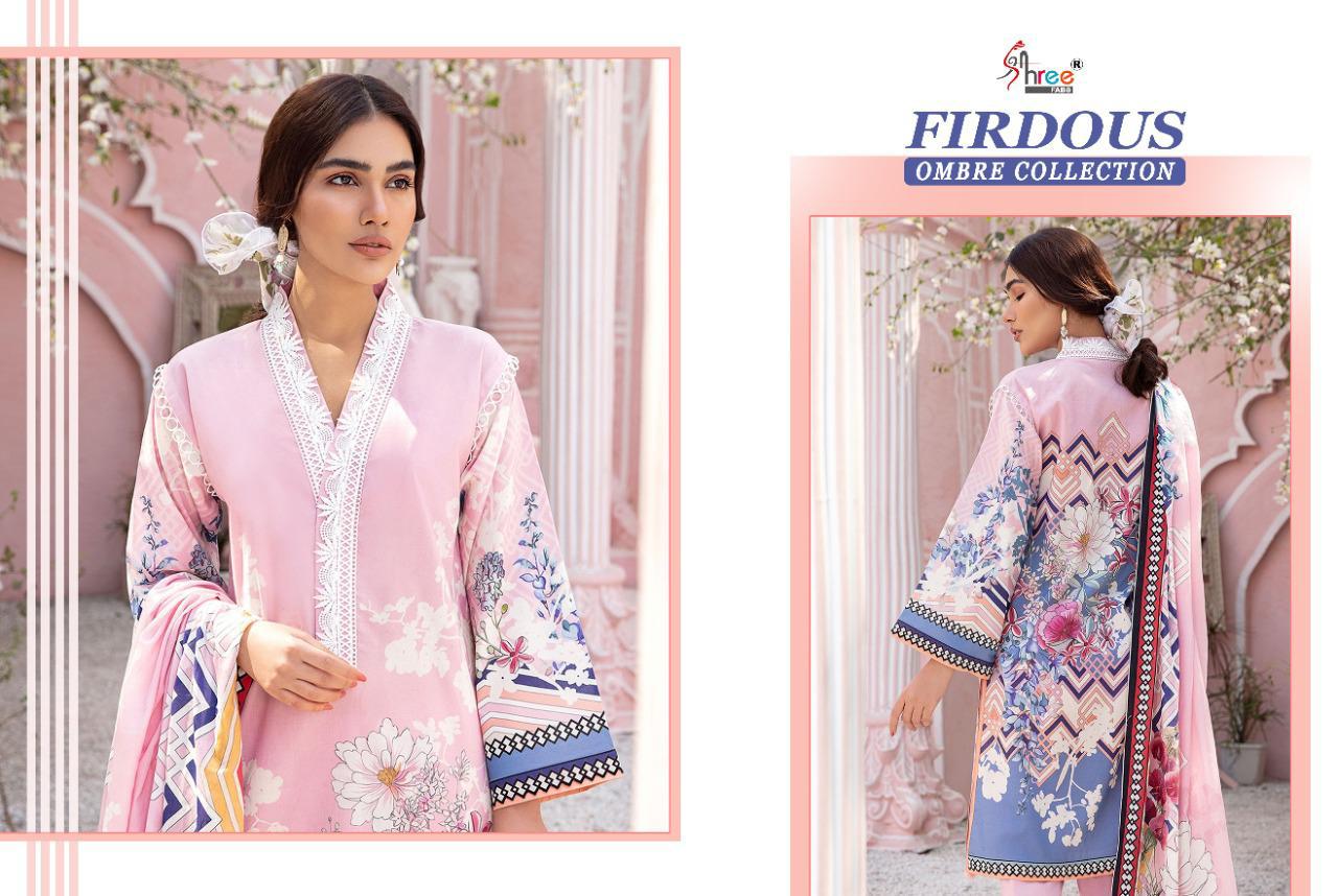 Shree Fabs Pressents  Firdous Ombre Collection Cotton Innovative Style Cotton Dupatta Salwar Suit Catalog Wholesale Rate In Surat