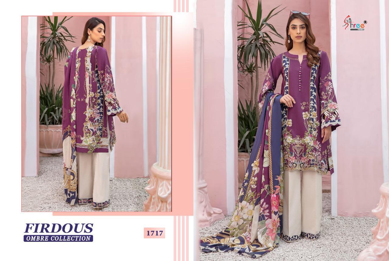 Shree Fabs Pressents  Firdous Ombre Collection Cotton Innovative Style Cotton Dupatta Salwar Suit Catalog Wholesale Rate In Surat