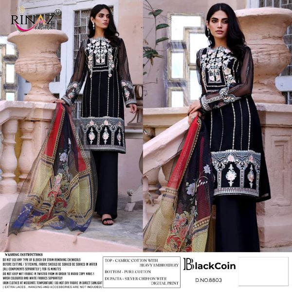 Rinaz Fashion Presnets Black Coin  Beautiful Black Dresses Wholesale Rate In Surat