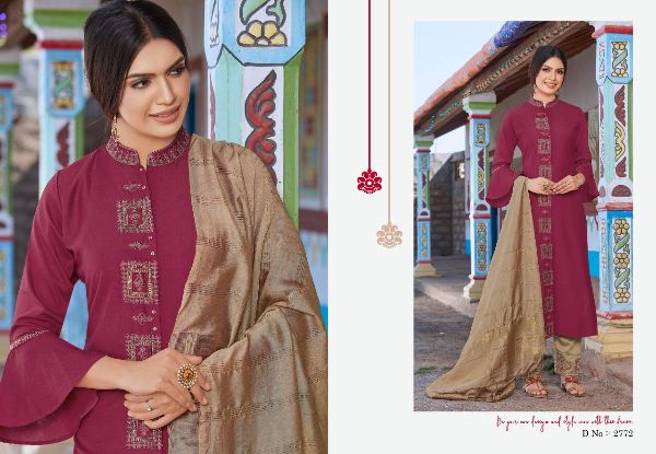 Rangoon Presnets  Foram Exclusive Fancy Chinon Salwar Kameez Wholesale Rate  In Surat