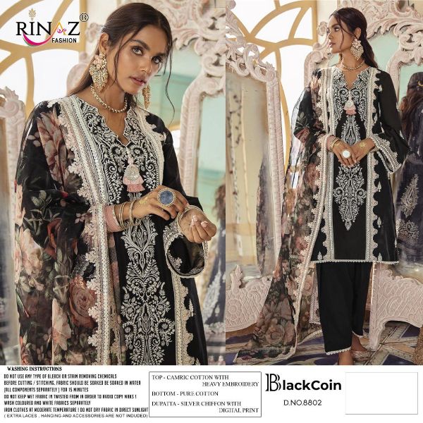 Rinaz Fashion Presnets Black Coin  Beautiful Black Dresses Wholesale Rate In Surat