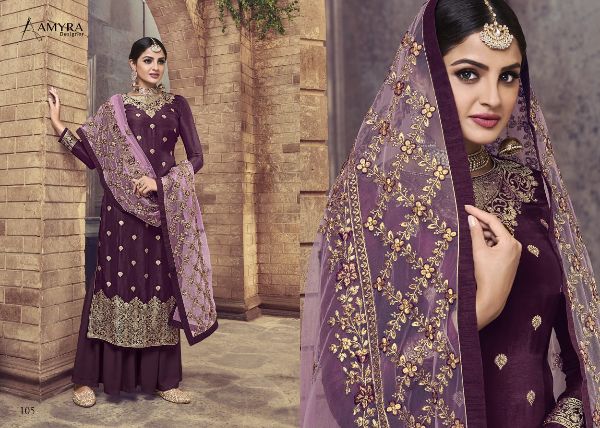 Amyra Designer Presents Ceremony Beautiful Designer Salwaar Suits Collection Wholesale Rate In Surat