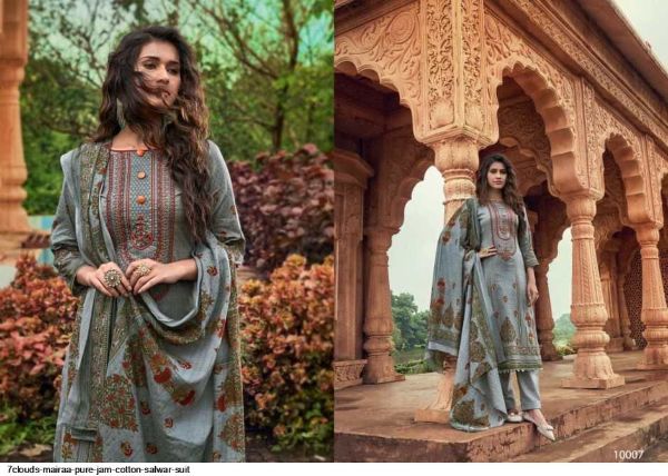 7clouds Presents  Mairaa Pure Jam Cotton Salwar Suit Wholesale Rate In Surat