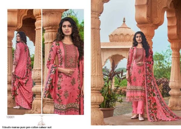 7clouds Presents  Mairaa Pure Jam Cotton Salwar Suit Wholesale Rate In Surat