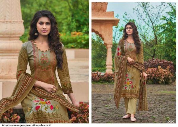 7clouds Presents  Mairaa Pure Jam Cotton Salwar Suit Wholesale Rate In Surat