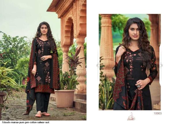 7clouds Presents  Mairaa Pure Jam Cotton Salwar Suit Wholesale Rate In Surat