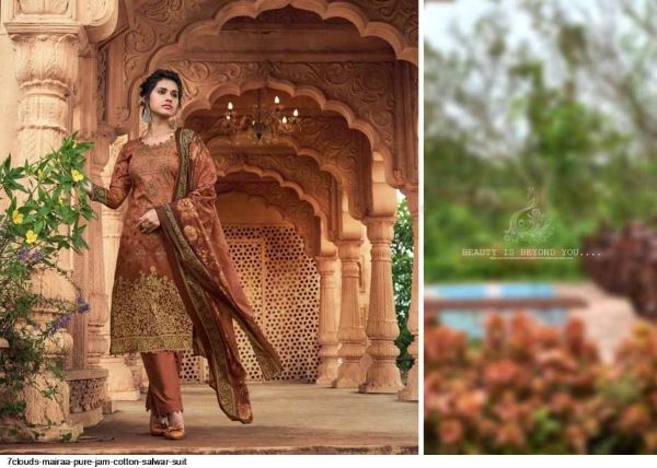 7clouds Presents  Mairaa Pure Jam Cotton Salwar Suit Wholesale Rate In Surat