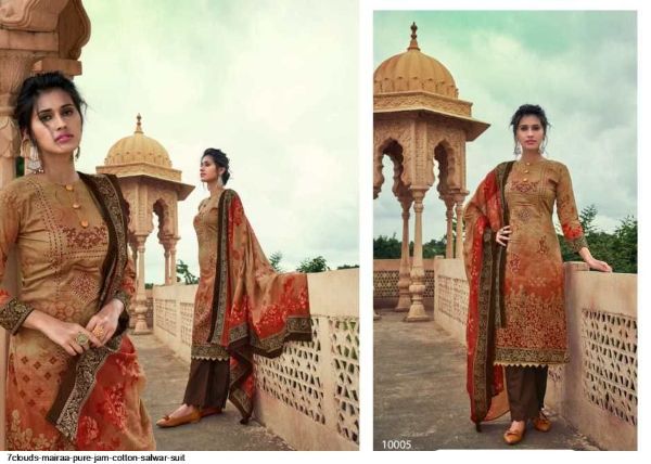 7clouds Presents  Mairaa Pure Jam Cotton Salwar Suit Wholesale Rate In Surat