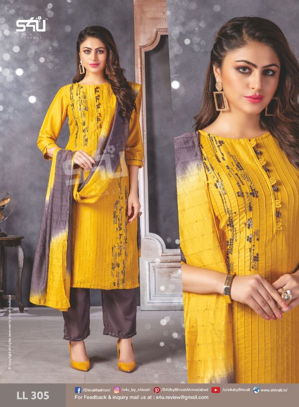 S4u Presnets  Limelight Vol 3  Classy Look Fancy Readymade Salwar Suits Wholesale Rate In Surat