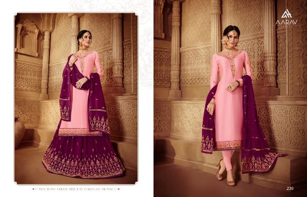 Aarav Trendz Presnets  Dimpy Vol 4 Satin Georgette Lehanga Style Salwar Kameez Wholesale Rate In Surat