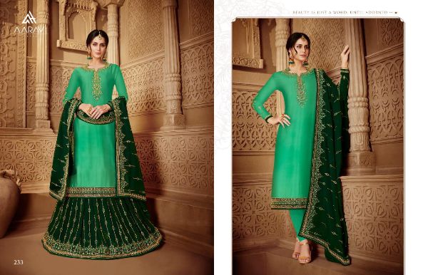 Aarav Trendz Presnets  Dimpy Vol 4 Satin Georgette Lehanga Style Salwar Kameez Wholesale Rate In Surat