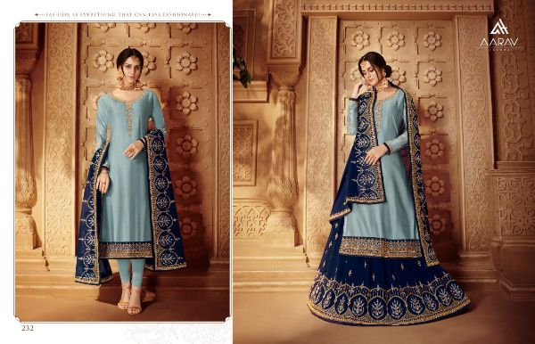 Aarav Trendz Presnets  Dimpy Vol 4 Satin Georgette Lehanga Style Salwar Kameez Wholesale Rate In Surat