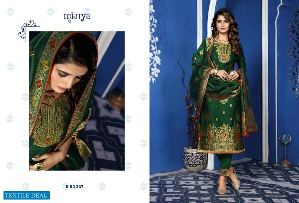 Aarav Trendz Presents Basanti  Silk Jacquard Designer Suits Supplier  Wholesale Rate In Surat