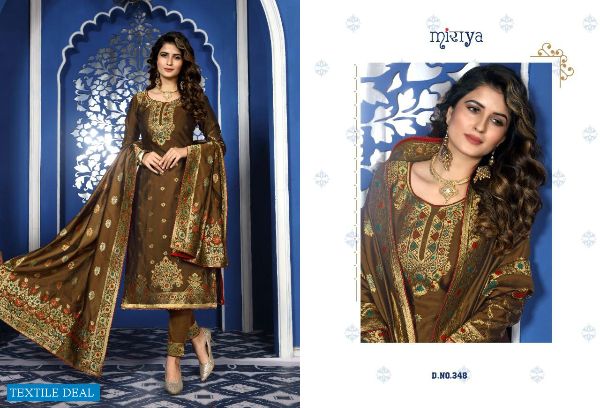 Aarav Trendz Presents Basanti  Silk Jacquard Designer Suits Supplier  Wholesale Rate In Surat