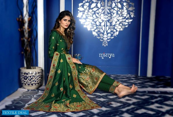 Aarav Trendz Presents Basanti  Silk Jacquard Designer Suits Supplier  Wholesale Rate In Surat