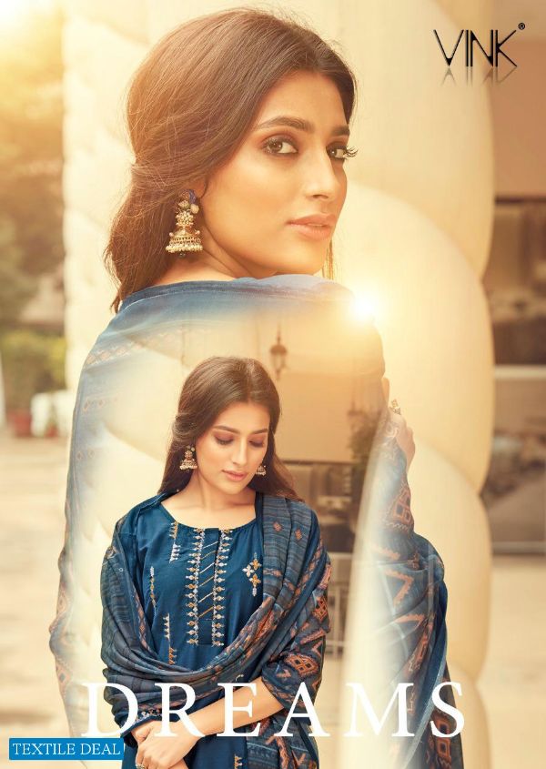 Vink Presnets  Dreams Viscose Silk Readymade Kurta Plazzo And Dupatta Collection Wholesale Rate In Surat