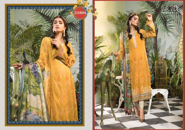 Fair Lady Presnets  Maria B 21001-21006 Pakistani Suit Wholesale Rate In Surat