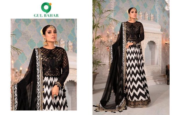 Gul Bahar Presnets  Embroid Vol 1 Heavy Net Georgette With Embroidery Work Pakistani Style Salwar Kameez Wholesale Rate In  Surat