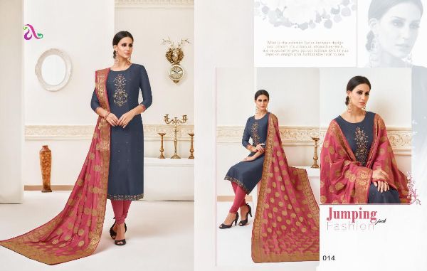 Angroop Plus  Presnets Inara Banarasi Dupatta Salwar Kameez Wholesale Rate In Surat