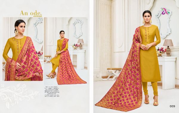 Angroop Plus  Presnets Inara Banarasi Dupatta Salwar Kameez Wholesale Rate In Surat