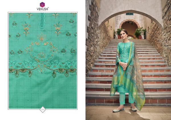 Vidhushi Suits Presnets Rowena Premium Collection Of Salwar Suit Wholesale Rate In Surat