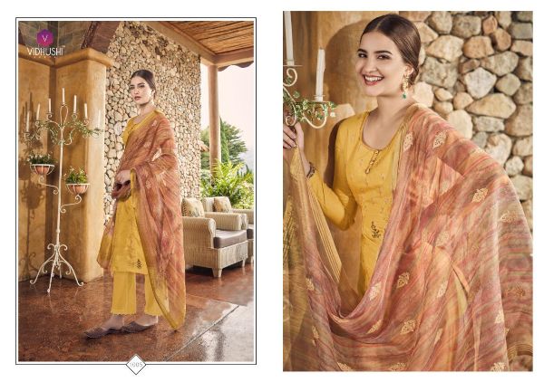 Vidhushi Suits Presnets Rowena Premium Collection Of Salwar Suit Wholesale Rate In Surat